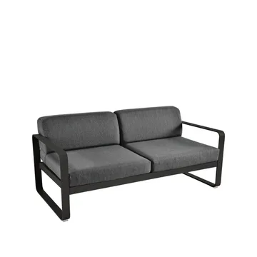 Bellevie 2-sits soffa - liquorice, graphite grey dyna - Fermob