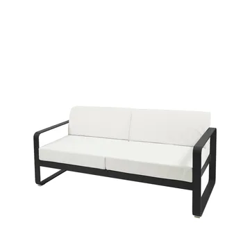 Bellevie 2-sits soffa - liquorice, off-white dyna - Fermob
