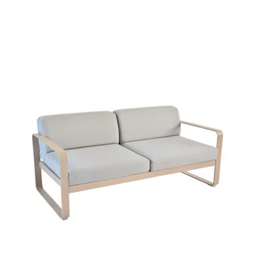 Bellevie 2-sits soffa - Nutmeg (beige), flannel grey dyna - Fermob