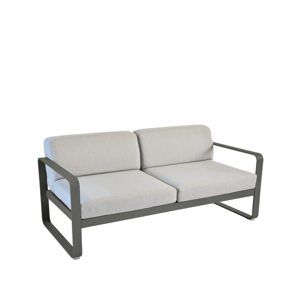Bellevie 2-sits soffa, rosemary, flannel grey dyna Fermob