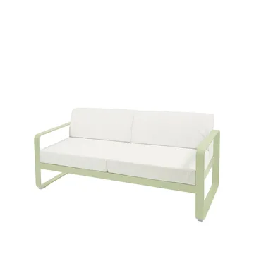Bellevie 2-sits soffa - willow green, off-white dyna - Fermob