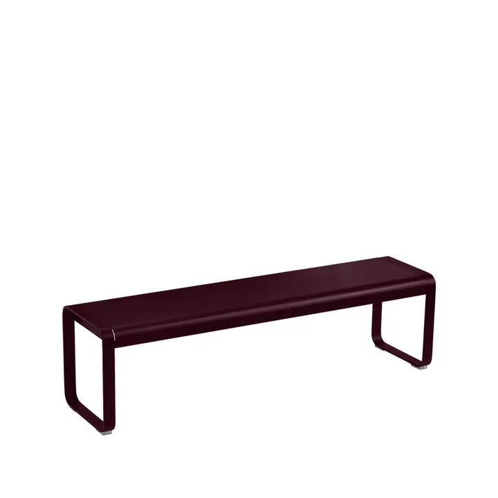 Bellevie bänk - Black cherry (vinröd) - Fermob