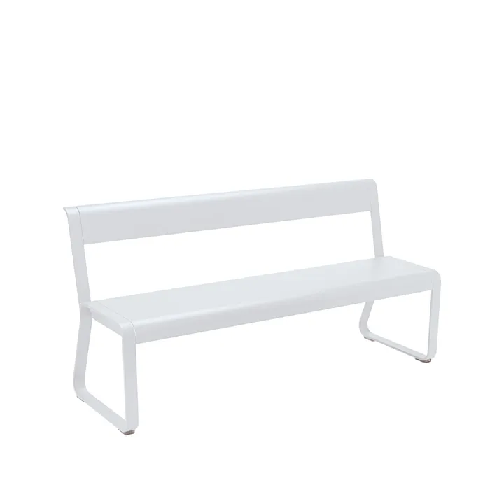 Bellevie bänk med ryggstöd - cotton white - Fermob