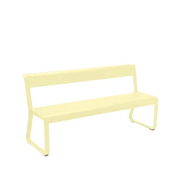 Bellevie bänk med ryggstöd - frosted lemon - Fermob