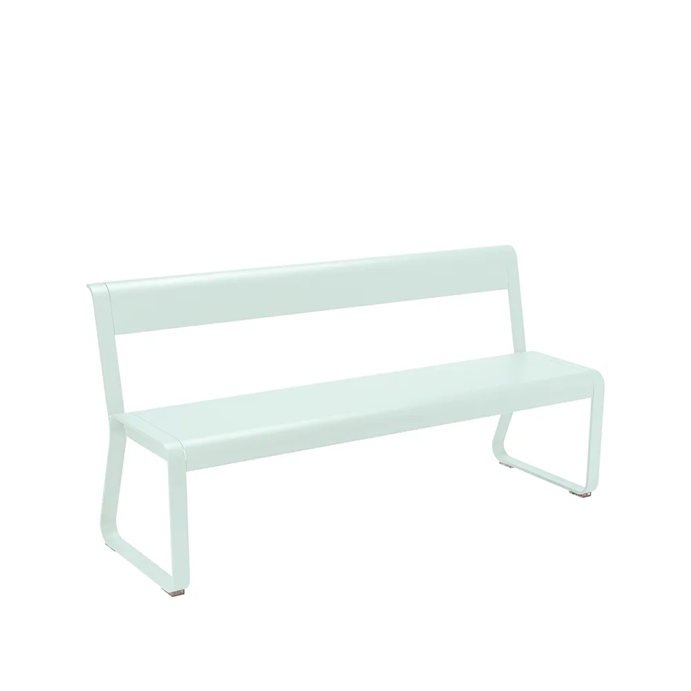 Bellevie bänk med ryggstöd, ice mint Fermob