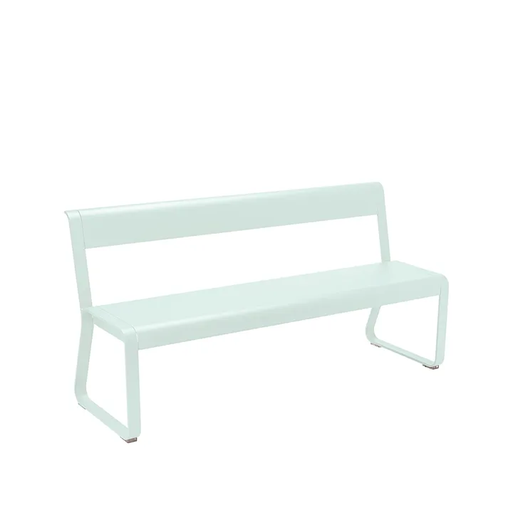 Bellevie bänk med ryggstöd - ice mint - Fermob