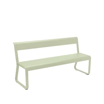 Bellevie bänk med ryggstöd - willow green - Fermob