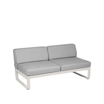Bellevie Central modulsoffa - 2-sits clay grey, flannel grey dyna - Fermob