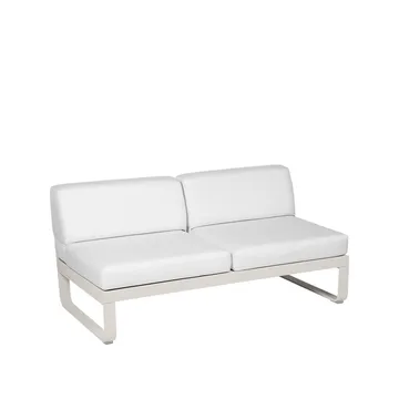 Bellevie Central modulsoffa - 2-sits clay grey, off-white dyna - Fermob