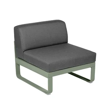 Bellevie Central modulsoffa - cactus, graphite grey dyna, 1-sits - Fermob