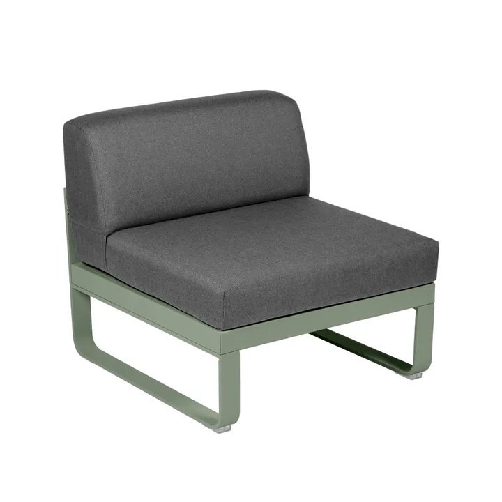 Bellevie Central modulsoffa - cactus, graphite grey dyna, 1-sits - Fermob