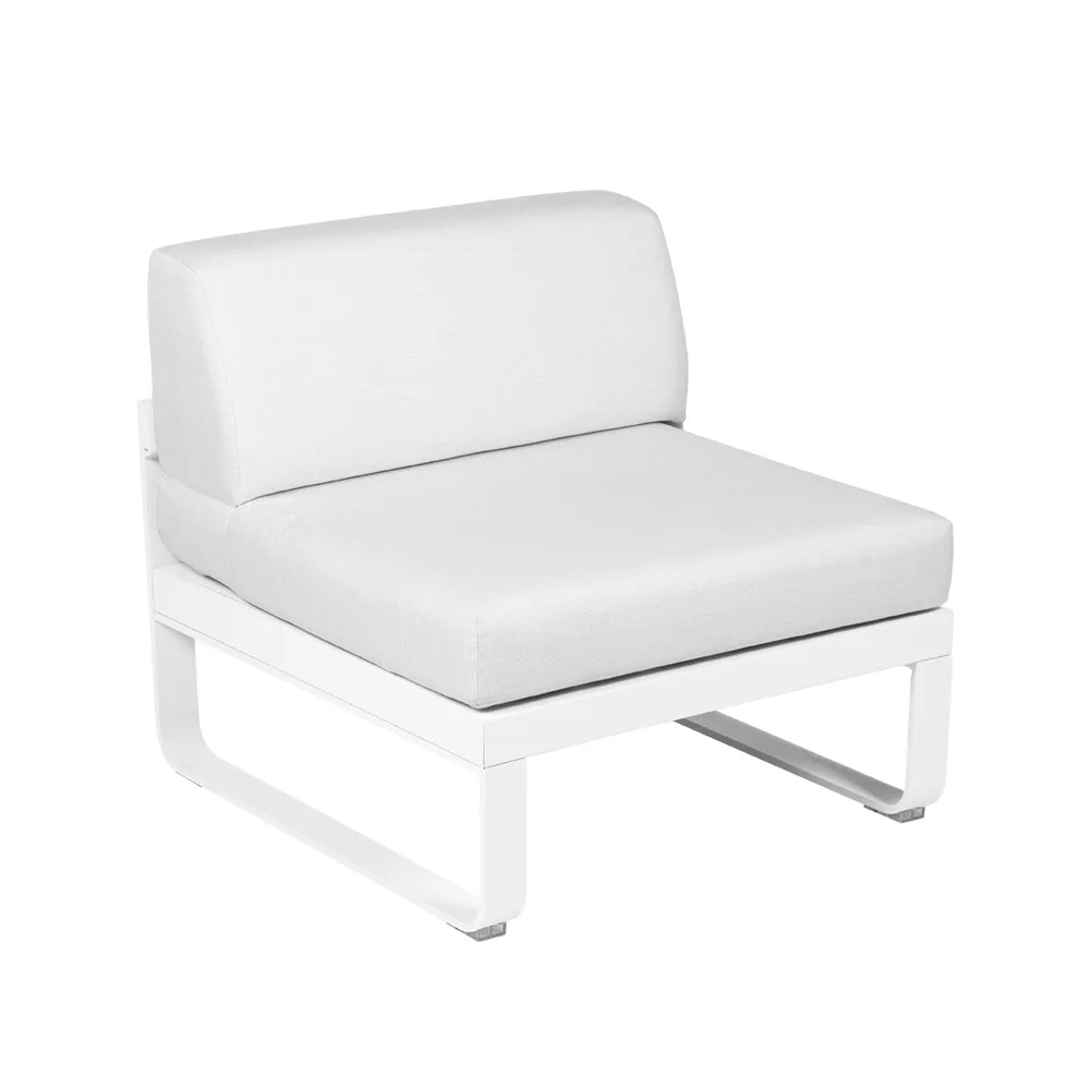 Bellevie Central modulsoffa, cotton white, off-white dyna, 1-sits Fermob