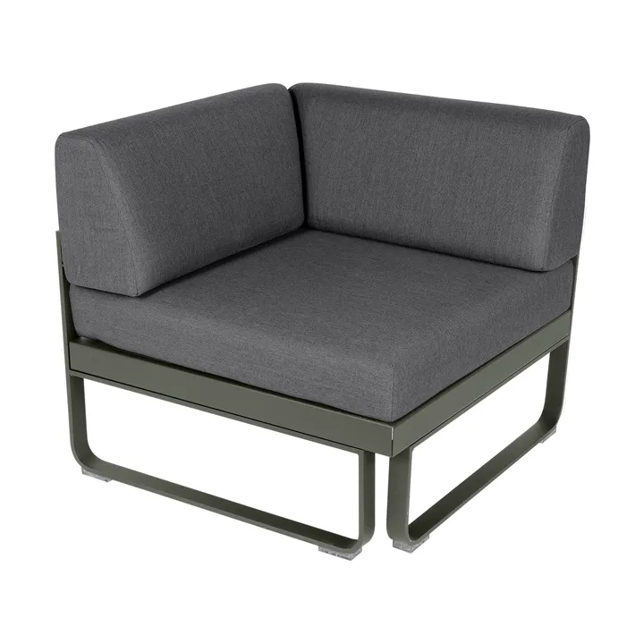 Bellevie Corner modulsoffa 1-sits - Rosemary-graphite grey dyna - Fermob