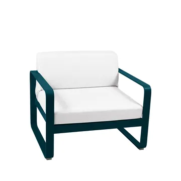 Bellevie fåtölj - Acapulco blue (blå), off-white dyna - Fermob