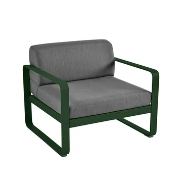 Bellevie fåtölj - cedar green, graphite grey dyna - Fermob