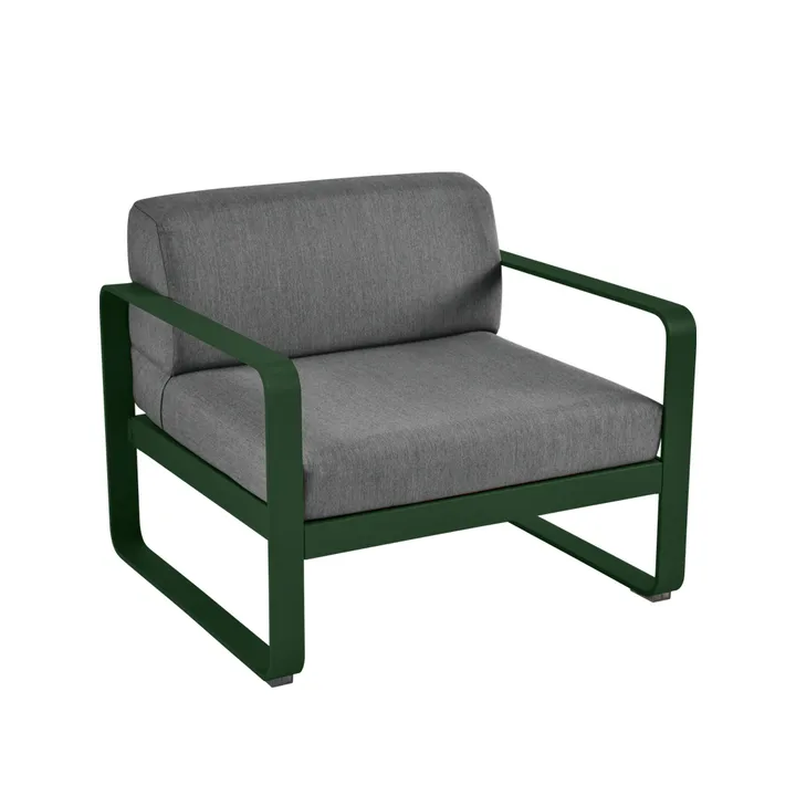 Bellevie fåtölj - cedar green, graphite grey dyna - Fermob