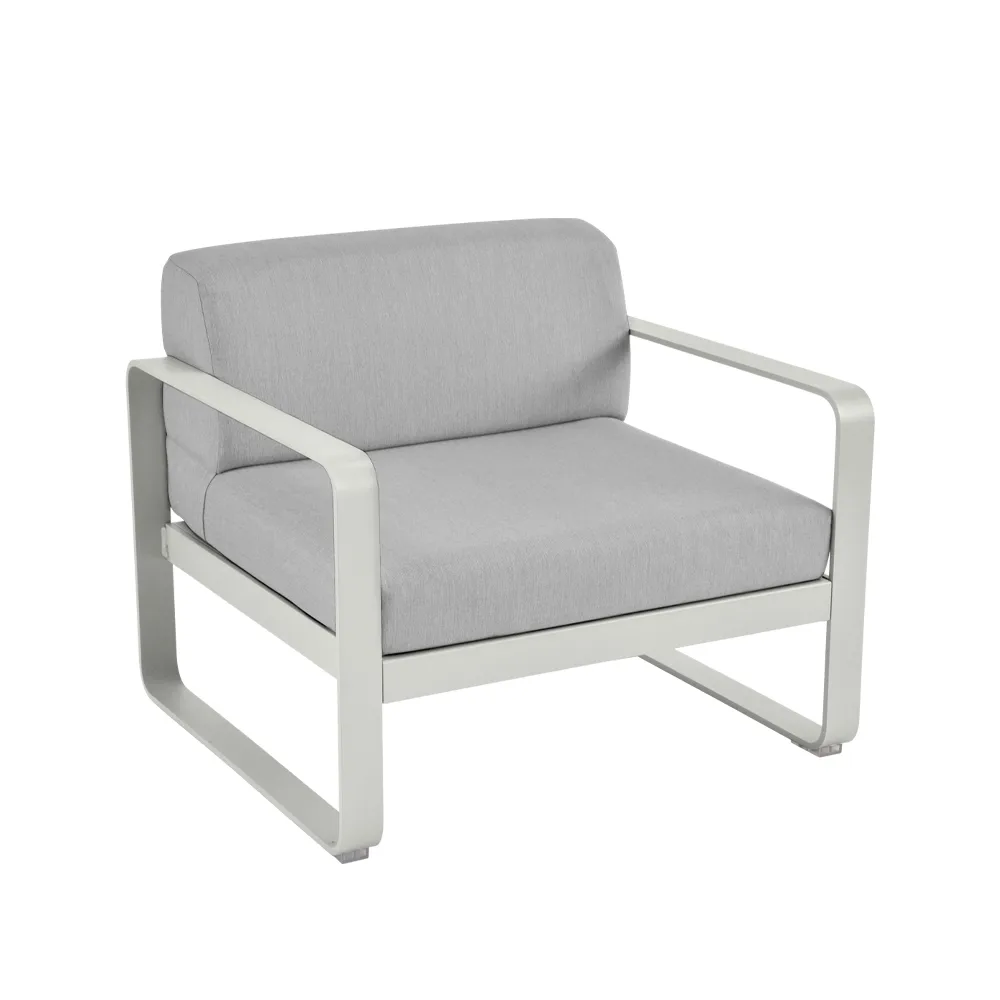 Bellevie fåtölj, clay grey, flannel grey dyna Fermob