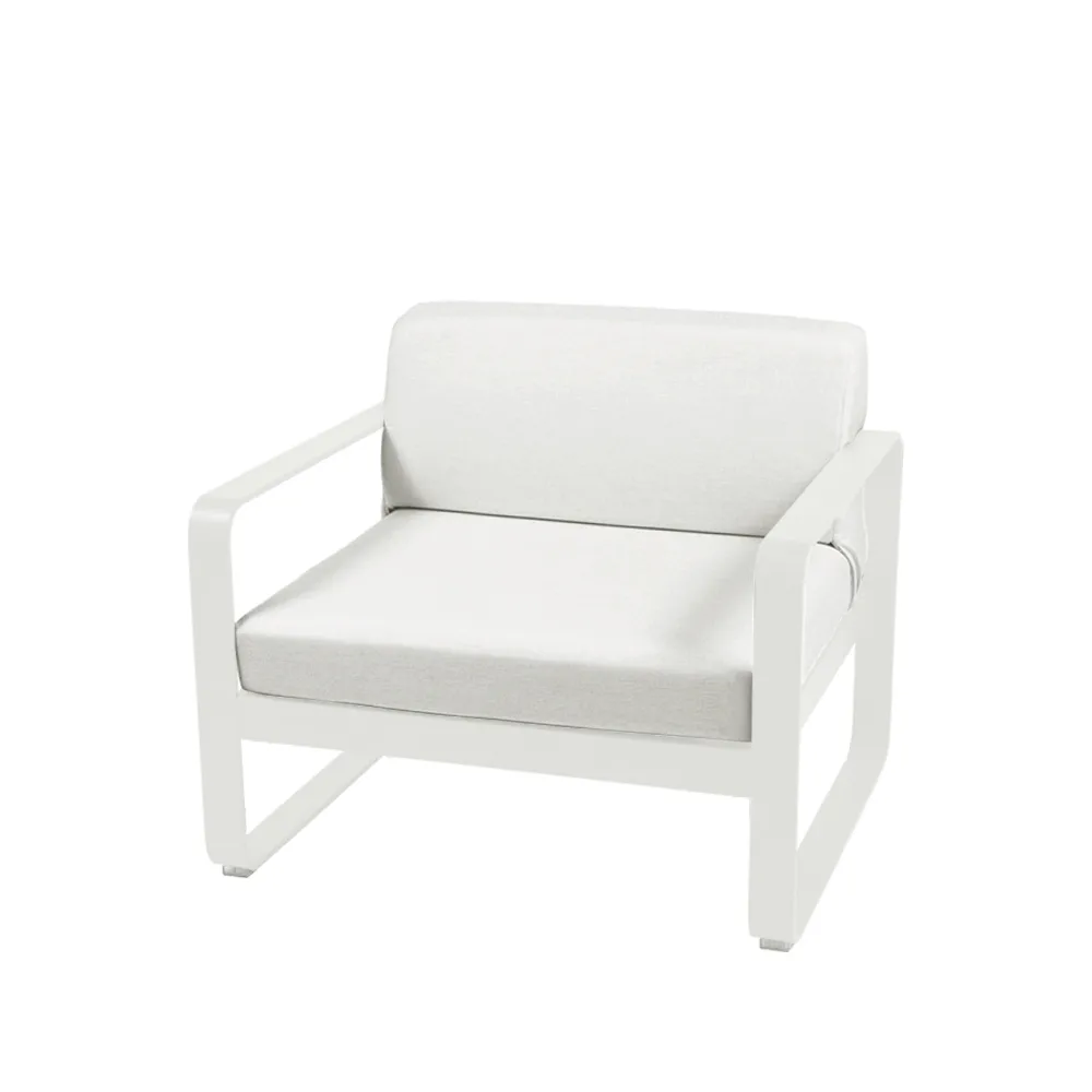 Bellevie fåtölj, Cotton white (vit), off-white dyna Fermob