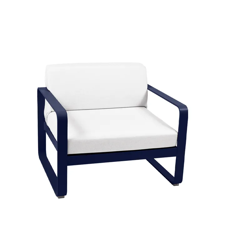 Bellevie fåtölj - Deep blue (blå), off-white dyna - Fermob