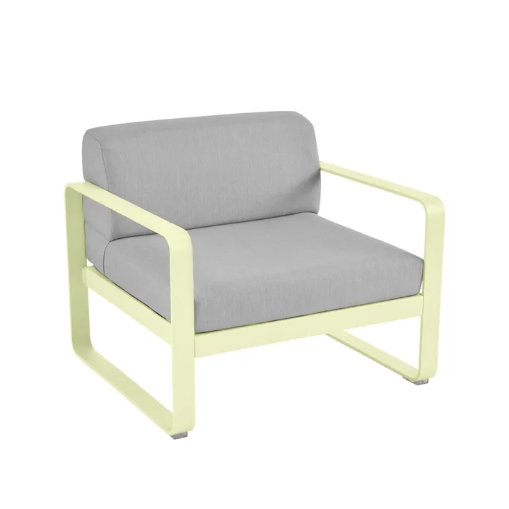 Bellevie fåtölj - Frosted lemon (gul), flannel grey dyna - Fermob