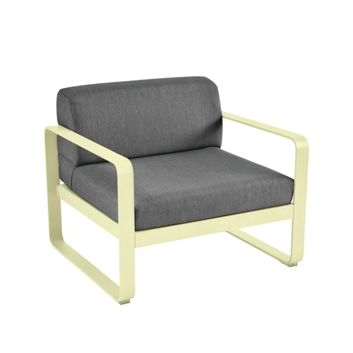 Bellevie fåtölj - Frosted lemon (gul), graphite grey dyna - Fermob
