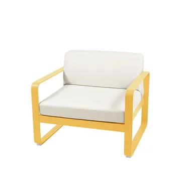 Bellevie fåtölj - honey, off-white dyna - Fermob