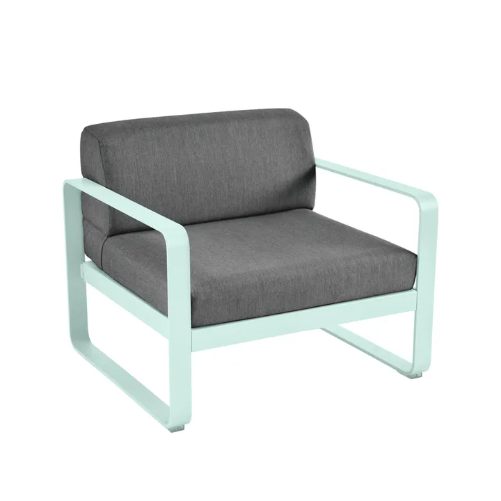Bellevie fåtölj - Ice mint (grön), graphite grey dyna - Fermob