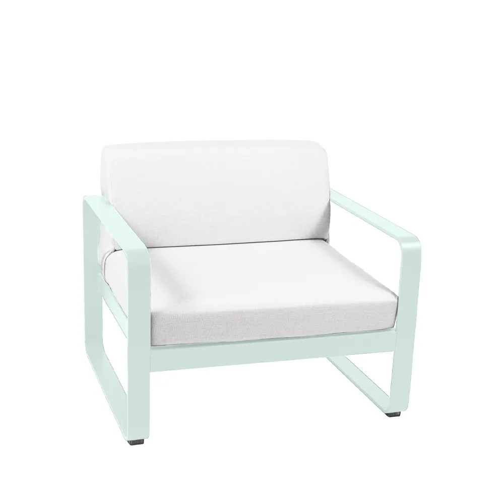 Bellevie fåtölj, ice mint, off-white dyna Fermob