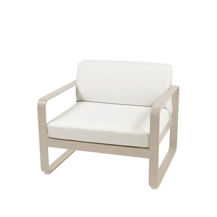 Bellevie fåtölj - nutmeg, off-white dyna - Fermob