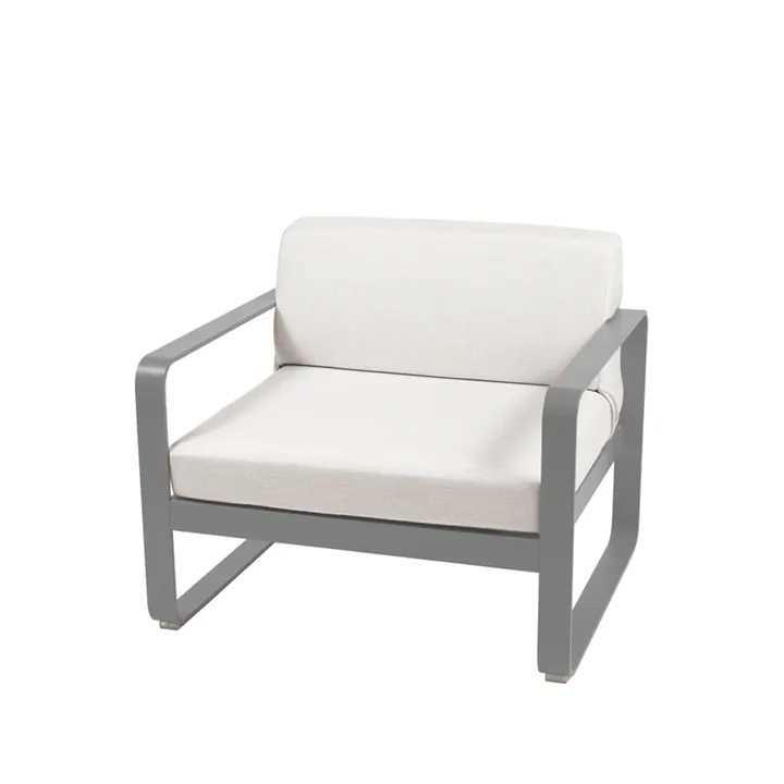 Bellevie fåtölj - storm grey, off-white dyna - Fermob