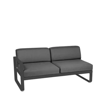 Bellevie Left modulsoffa - 2-sits anthracite, graphite grey dyna - Fermob