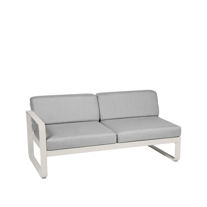 Bellevie Left modulsoffa - 2-sits clay grey, flannel grey dyna - Fermob