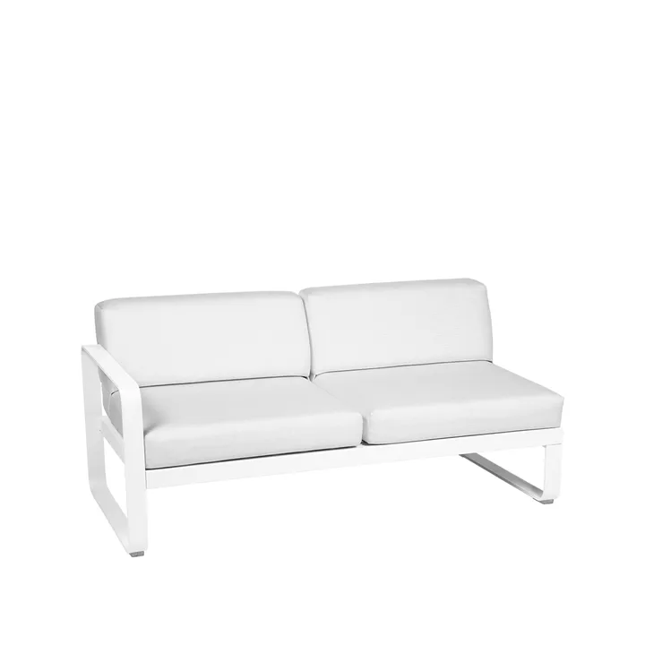 Bellevie Left modulsoffa - 2-sits Cotton white (vit), off-white dyna - Fermob