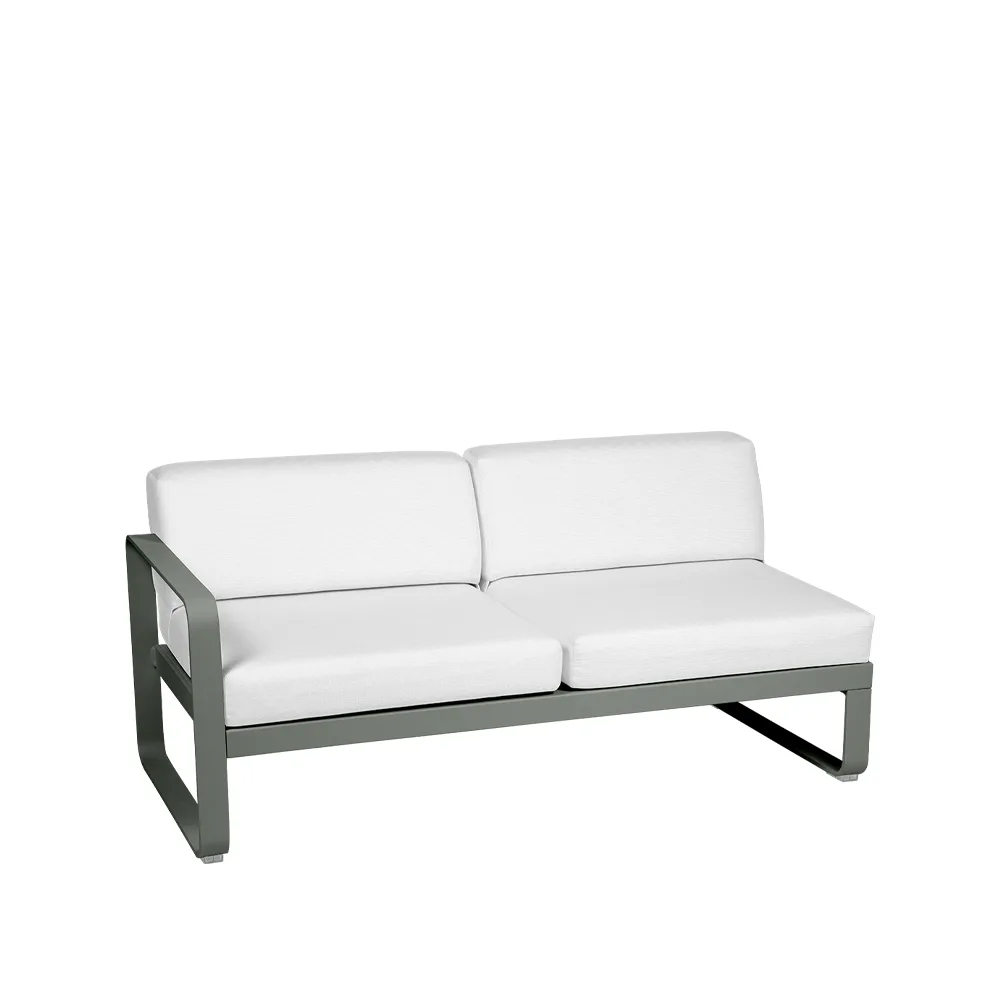 Bellevie Left modulsoffa, 2-sits rosemary-off-white dyna Fermob