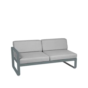 Bellevie Left modulsoffa - 2-sits Storm grey (grå), flannel grey dyna - Fermob