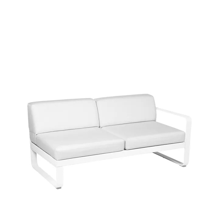 Bellevie Right modulsoffa - 2-sits Cotton white (vit), off-white dyna - Fermob