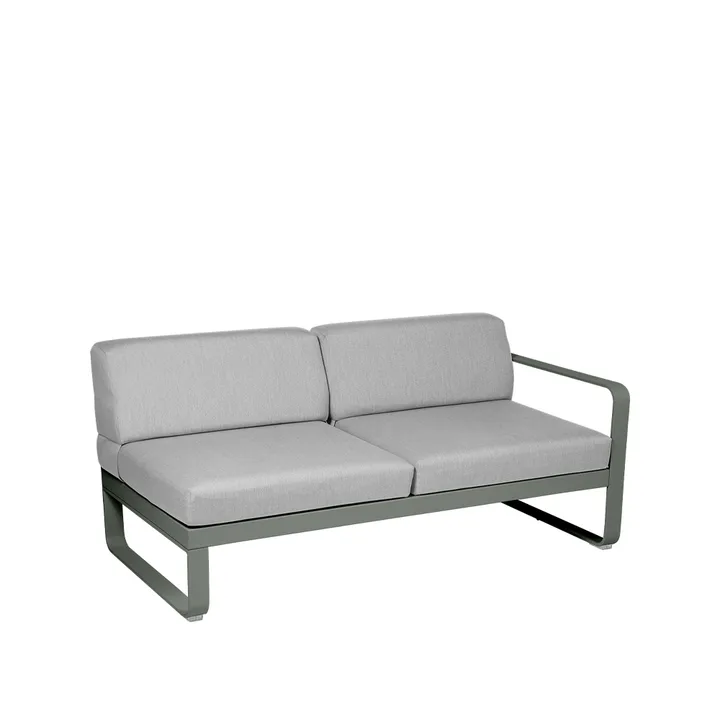 Bellevie Right modulsoffa - 2-sits rosemary, flannel grey dyna - Fermob