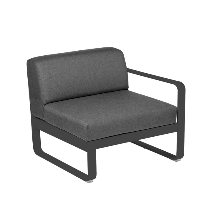 Bellevie Right modulsoffa - anthracite, graphite grey dyna, 1-sits - Fermob
