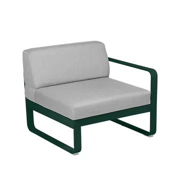 Bellevie Right modulsoffa - cedar green, flannel grey dyna, 1-sits - Fermob
