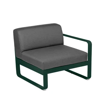 Bellevie Right modulsoffa - cedar green, graphite grey dyna, 1-sits - Fermob
