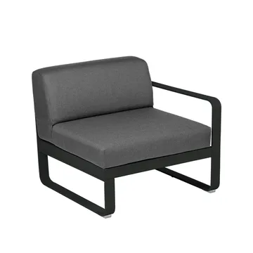 Bellevie Right modulsoffa - liquorice, graphite grey dyna, 1-sits - Fermob