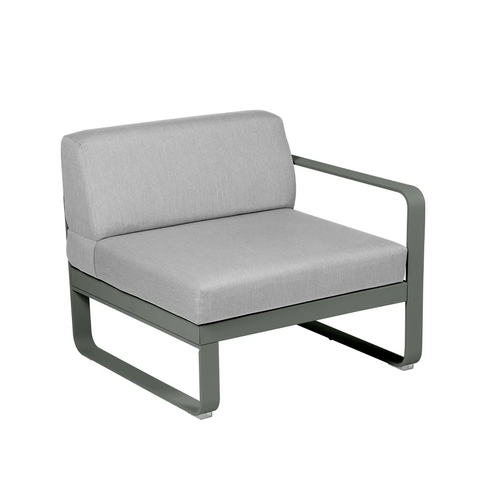 Bellevie Right modulsoffa, rosemary, flannel grey dyna, 1-sits Fermob
