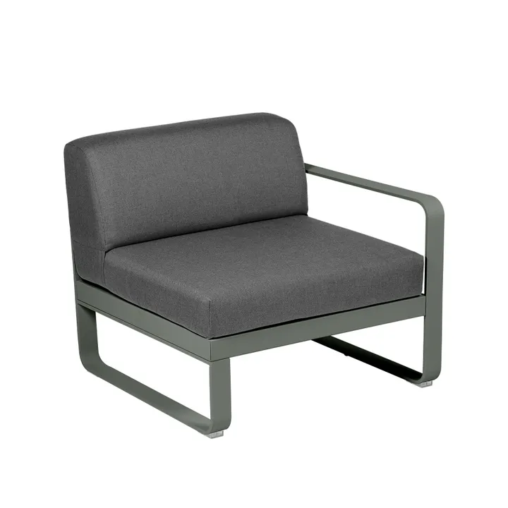 Bellevie Right modulsoffa - rosemary, graphite grey dyna, 1-sits - Fermob