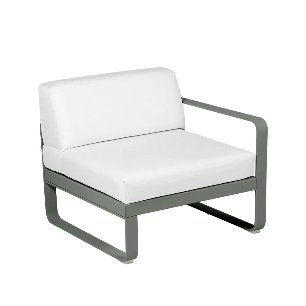 Bellevie Right modulsoffa, Rosemary-off-white dyna-1-sits Fermob