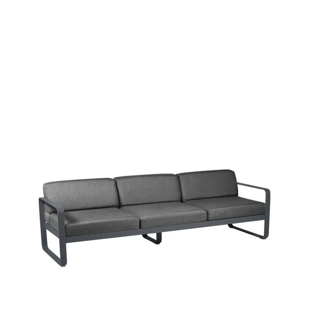 Bellevie soffa, 3-sits anthracite, graphite grey dyna Fermob