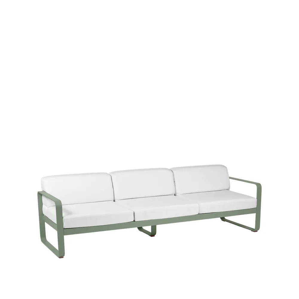 Bellevie soffa, 3-sits cactus, off-white dyna Fermob