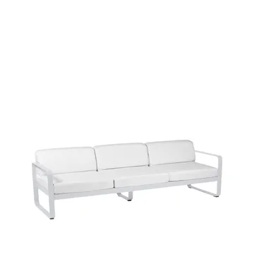Bellevie soffa - 3-sits Cotton white (vit), off-white dyna - Fermob