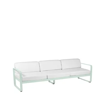 Bellevie soffa - 3-sits Ice mint (grön)-off-white dyna - Fermob