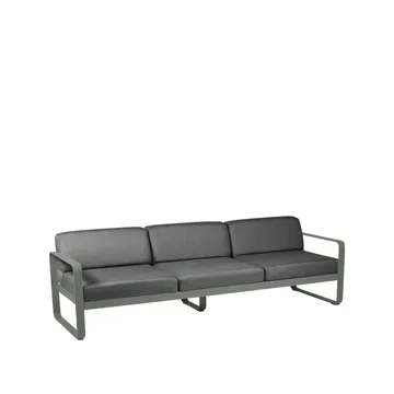 Bellevie soffa - 3-sits rosemary, graphite grey dyna - Fermob