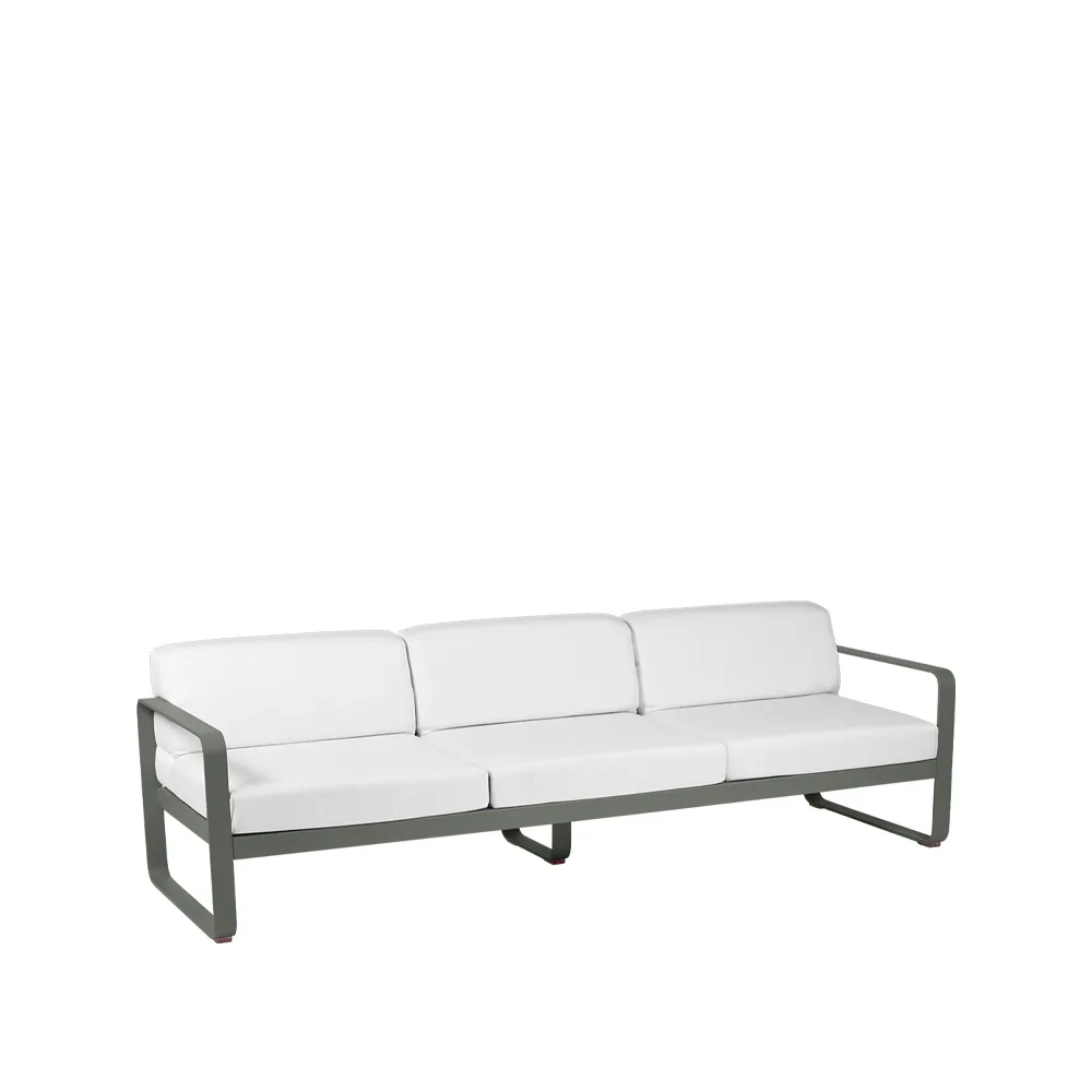 Bellevie soffa, 3-sits rosemary-off-white dyna Fermob